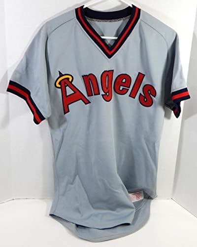 1980-as években a Kaliforniai Angyalok Üres Játék Kiadott Szürke Jersey 40 DP22413 - Játék Használt MLB Mezek