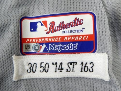 2014-ben a Detroiti Tigrisek Steven Moya 30 Játék Kiadott Szürke Jersey 50 DP21017 - Játék Használt MLB Mezek