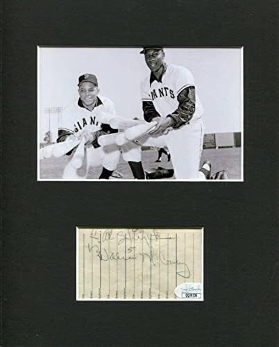 Willie McCovey San Francisco Giants Aláírt Autogramot fényképek Megjelenítési SZÖVETSÉG W/Mays - Dedikált MLB Fotók