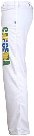 JL Sport Autentikus Brazil Capoeira Férfi Harcművészeti Nadrág ('Capoeira' Nyomtatás Mellett Lábát)