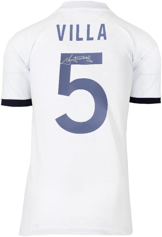 Ricky Villa Aláírt Tottenham Hotspur Ing - 1978-As, 5-Ös Számú Aláírást Jersey - Dedikált Foci Mezek