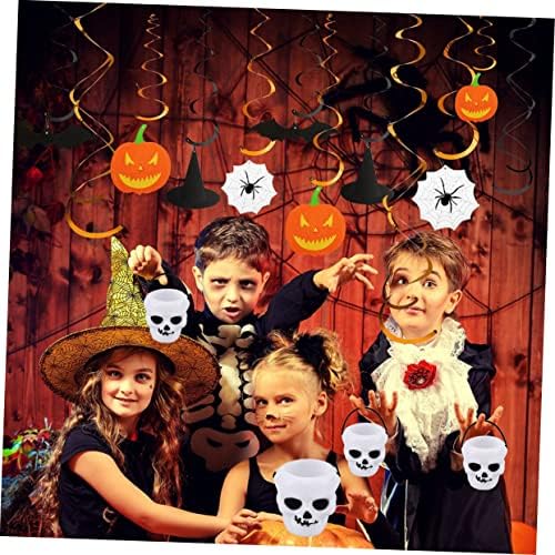 Luxshiny Medálok Bonbon Hallowren Édességet, Halloween-Kellékek, Édesség Jar Halloween Koponya Medál Fehér Dekoráció Dísz