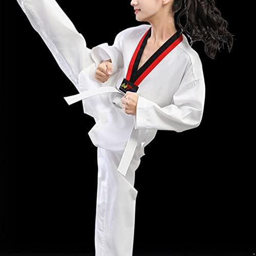 Doomiva Karate Egységes Övvel Taekwondo Gi Egységes Gyerekeknek Hosszú Ujjú Póló Felső, Nadrág, Öv