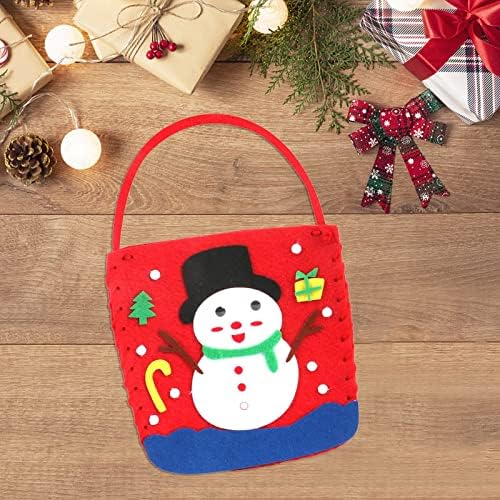 Karácsonyi DIY Tote Bags fogantyúval Táska Multifunkcionális Karácsonyi Táskák Ajándékok Csomagolására Shopping Party Kellékek