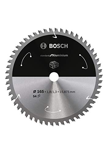 Bosch Professional körfűrész Penge Standard (Alumínium, 165 x 15.875 x 1,8 mm, 54 Fogak; Tartozékok: Vezeték nélküli körfűrész)