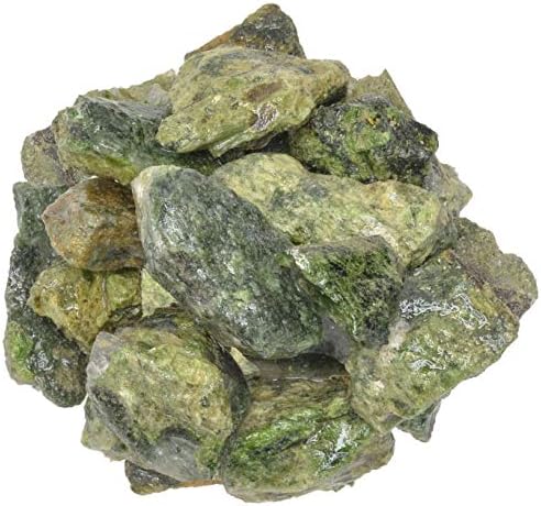 Hipnotikus Drágakövek: 3 lbs Zöld Diopside Ömlesztett Nyers Kövek Afrika - Nyers, Természetes Kő Kristályok többszörös szúrt