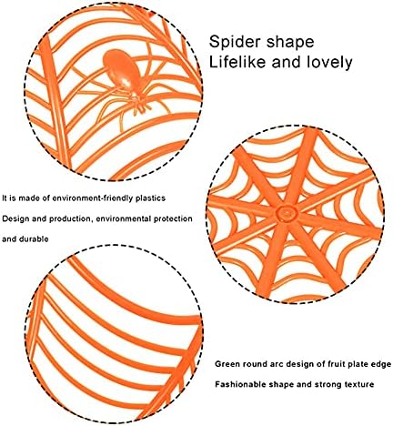Halloween Pók Web Kosár Tálak Halloween Dekoráció Halloween Pókháló Műanyag Kosarak, Tálak Halloween Candy Tálba Csokit vagy