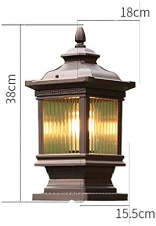 ZHAOLEI Udvar Lámpa Pillér Lámpa Spire Egyszerű Pillér Lámpa Kültéri Udvaron Kerti Villa Vízálló Lámpa Kültéri Lámpa