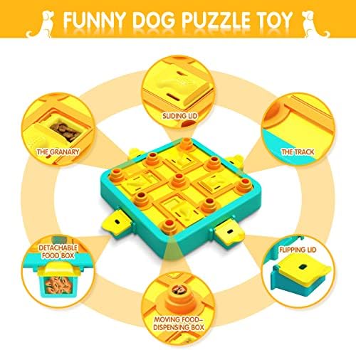 IFurffy Kutya Puzzle Játékok, Szellemileg Serkentő Játékok Kutyák IQ Képzés, 3 az 1-ben Kutya Puzzle, Nagy, Közepes, Kis