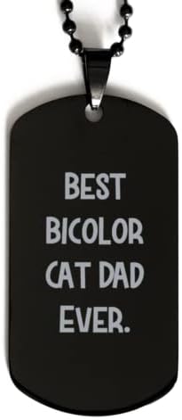 Király Bicolor Macska Ajándékokat, a Legjobb Bicolor Macska Apa Valaha, Szórakoztató Fekete dögcédula Macska Apa a Barátok