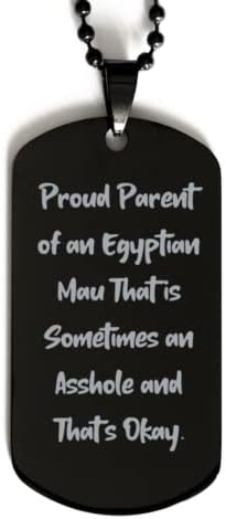 A legjobb Egyiptomi Mau Macska Ajándékok, Büszke Szülő egy Egyiptomi Mau, Hogy Néha Seggfej, Karácsonyi Fekete Kutya Tag