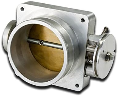 Univerzális Nagy Áramlási Öntött Alumínium 100 mm Szívócső Fojtószelep Test (Ezüst)
