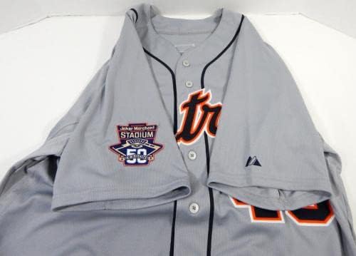 2015 Detroit Tigers Josh Zeid 40 Játék Kiadott Szürke Jersey 50 Szezon Marchant P 4 - Játék Használt MLB Mezek