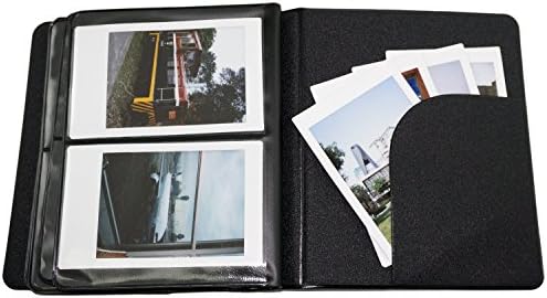 Fotóalbum a Fujifilm Instax Mini 7-es / 8/9 / 11/25 / 50/70 / 90 Macaron, Színes Keret, Mini Filmek Könyv Fekete
