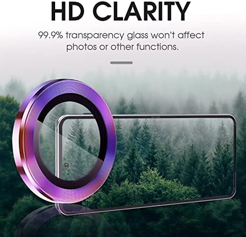 [2+2]TIUYAO Kamera Lencséjét Védő Samsung Galaxy Z Flip 4, Edzett Üveg Kamera Lencséjét Védő Alumínium Ötvözet Lencse Gyűrű