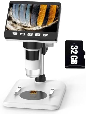 LCD Digitális Mikroszkóp, ANKYLIN a 4,3 - os 1080P USB Érme Mikroszkóp Kamera Felnőttek számára, illetve a Gyerekeknek az