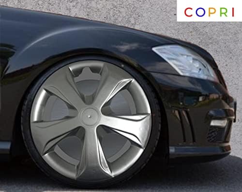 Copri Készlet 4 Kerék Fedezze 14 Coll Ezüst Dísztárcsa Snap-On Illik Renault