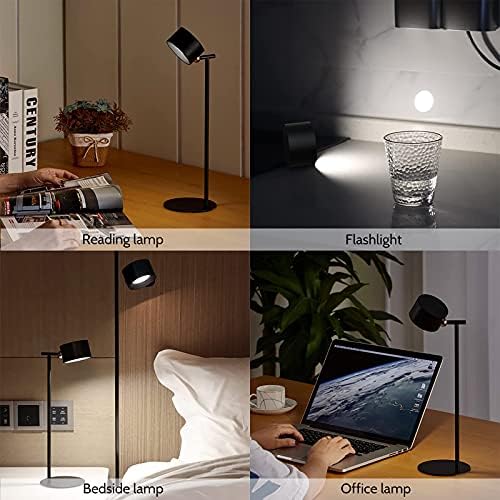 Koopala LED-es asztali Lámpa, Újratölthető LED-es asztali lámpa, Mágneses, Vezeték nélküli Asztal lámpa, USB Töltő Port,