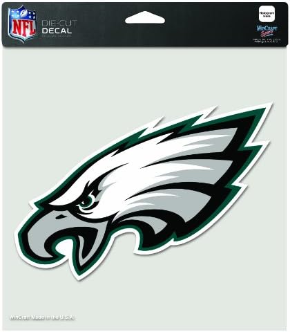NFL Philadelphia Eagles 8-tól 8 Inch Diecut Színes Matrica