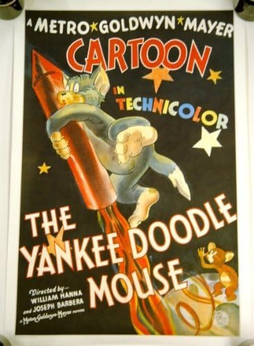 A Warner Bros, A Yankee Doodle Egér Litográfia 21 x 32 cm