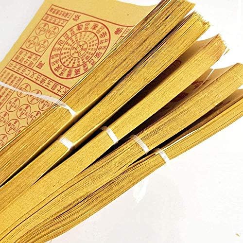 GL-BVM Kínai Joss Papír (120 Db) Sárga Pokol, Mennyország, Pénz, Bank Megjegyzés Temetés Qingming Fesztivál, Éhes Szellem