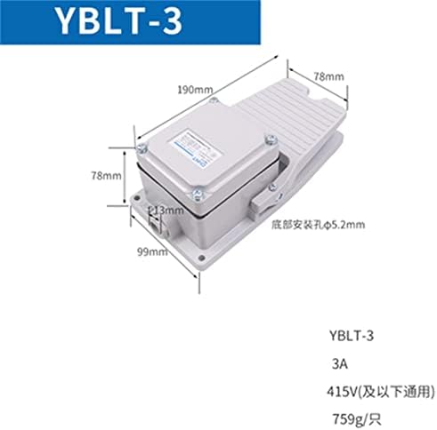 BELOF 1db lábkapcsoló YBLT-EKW/5A/B Egyéni beállítások Visszaállítása Pontot YBLT-3/4 Gép Pedál YBLT-YDT1/11 (Szín : YBLT-YDT1-11)