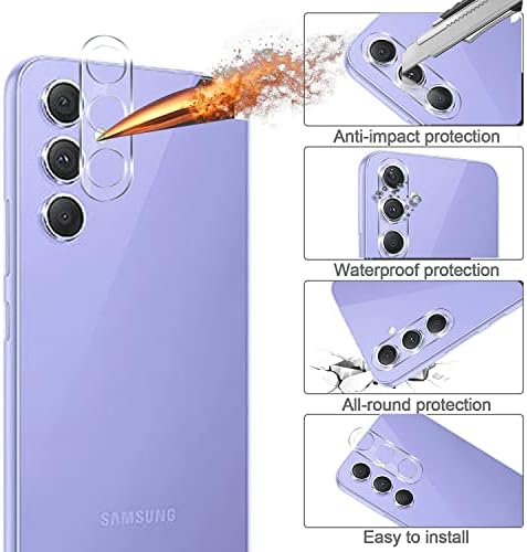 Zeking [3+3 Csomag] a Samsung Galaxy A54 5G Edzett Üveg, Kamera Lencséjét Védő, HD Tiszta 9H Keménység [Esetben, Barátságos]