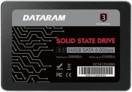 Dataram 240GB 2,5 SSD Meghajtó szilárdtestalapú Meghajtó Kompatibilis az ASUS P10S-C/4L