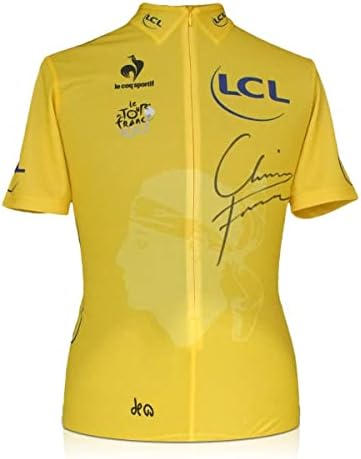Chris Froome Aláírt Tour De France 2013 Sárga Trikót - Dedikált Foci Mezek
