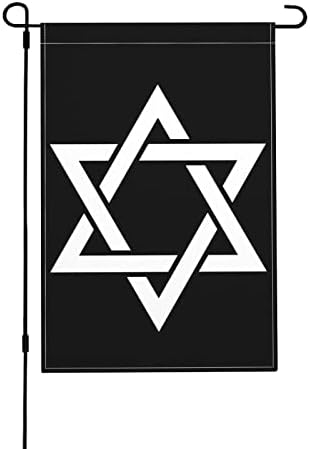 Dávid-csillag Kert Zászló 12x18in Beltéri Kültéri Becoration Banner