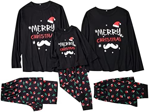 DIYAGO Családi Pizsama Nadrág Karácsony,Egyforma Hosszú Ujjú Tshirt, a Nadrágját Hálóing Pj Hálóruha Készlet Ünnep Vicces,