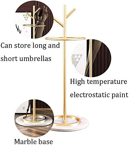 WXXGY esernyőtartó Kovácsoltvas Lámpa Kompakt Kreatív Ág Esernyő Vödör Háztartási Használatra/Fekete+Fehér