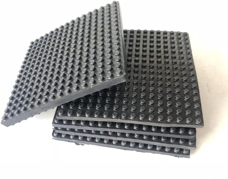 1db 230x230x20mm gumiszőnyeg mechanikus szigetelés lengéscsillapítók zaj reduc granulátum fekete blokk anti-slip párna tömítés