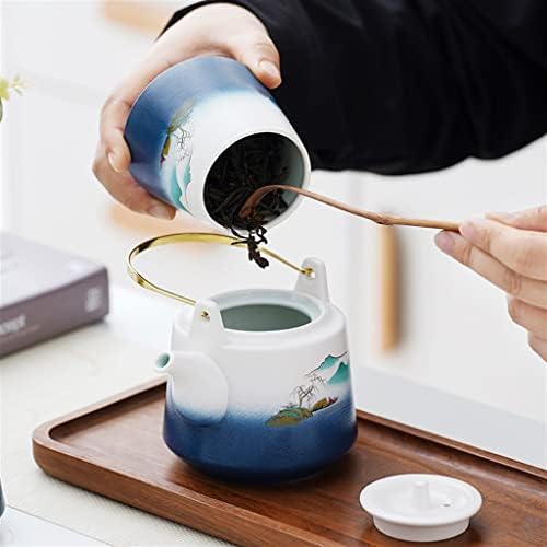 ZSEDP Shanshui Emelő Nyaláb Füvet Kung Fu Tea Set Pot Négy Csésze Doboz Készlet