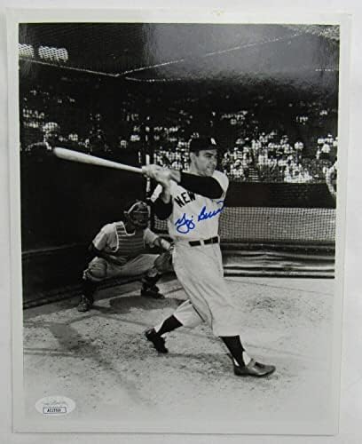 Yogi Berra Aláírt Automatikus Aláírást 8x10 Fotó SZÖVETSÉG AC15516 - Dedikált MLB Fotók