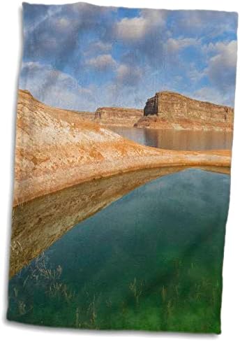 3dRose USA-ban, Utah, Glen Canyon nemzeti szabályozó hatóság. Medence víz Lake Powell. - Törülközők (twl-208100-3)