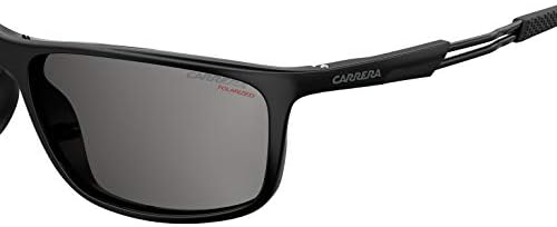 Carrera Férfi 4013/S, Téglalap alakú, Napszemüveg, Fekete/Polarizált Szürke, 62mm, 17mm