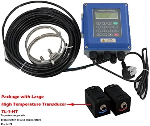 Folyékony Ultrahangos áramlásmérő Falra Szerelhető Típus, Magas Hőmérsékletű, Nagy Átalakító TL-1-HT-a Cső Átmérője, DN300,