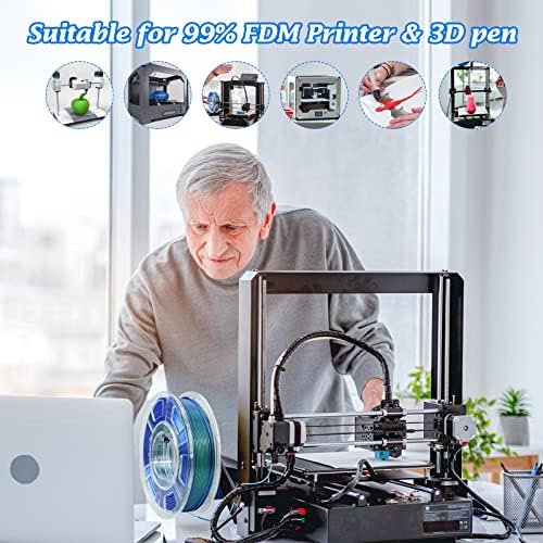 Selyem Mágikus PLA 3D-s Nyomtató Végtelen szálú, Fényes Selyem Koextrudált PLA Végtelen 1KG/2.2 lb PLA Végtelen 1.75 mm,