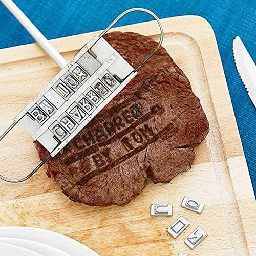 Karlak A Márka Barbecue Márkás Angol Ábécé Kerti Grill Eszköz Hús Branding Vas Szerűség Steak Chitcheable 55 Levelek