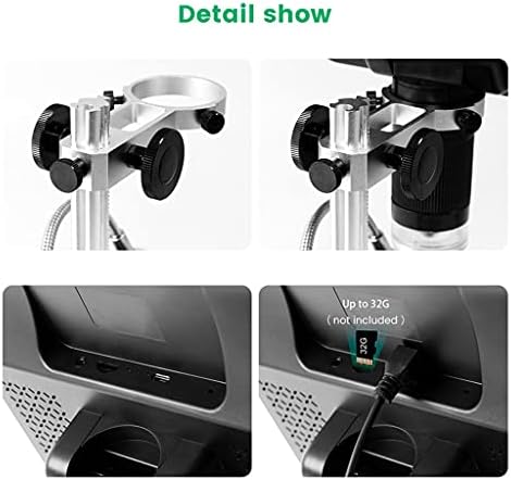 LLAMN 8.5 Hüvelyk Mikroszkóp 1080P Állítható LCD Kijelző Mikroszkóp Forrasztás Ipari Karbantartás