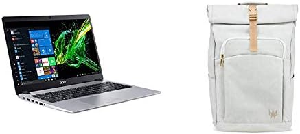 Acer Aspire 5 Slim Laptop, 15.6 cm, Full HD IPS Kijelző, AMD Ryzen 3 3200U, Vega 3 Grafika, 4GB DDR4, 128GB SSD & Acer TravelLaptop-Hátizsák