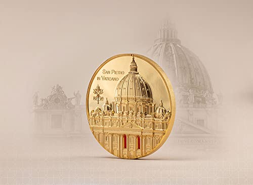 2022 DE Tiffany Art PowerCoin San Pietro In Vaticano 5 Oz Arany Érme 500$ Palau 2022 Bizonyíték