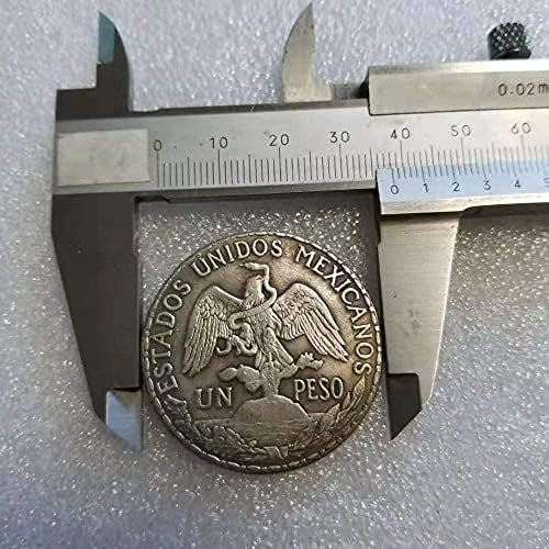 Antik Kézműves 1914 Mexikói 1 peso Nyomtatott Emlékérme Érme 1330