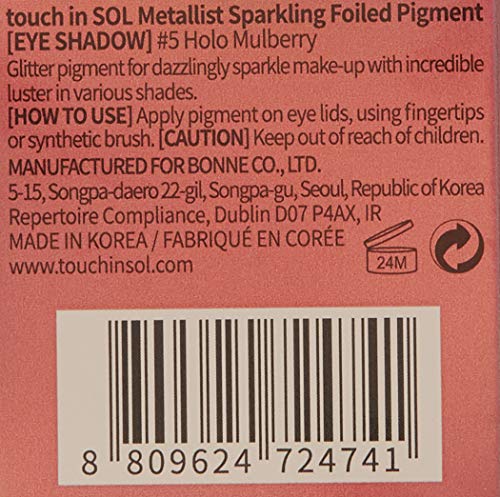 Érintse meg a Sol Metallist Csillogó Megakadályozta Pigment (5 Holo Mulberry) - Gyémánt, Gyöngy, Porok, hogy hozzon Létre