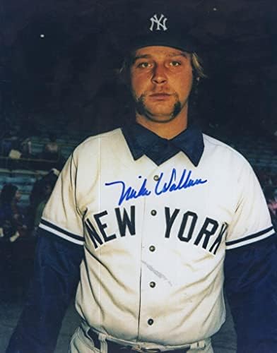 Mike Wallace-t, a New York Yankees Aláírt Dedikált 8x10 Fotó W/Coa - Dedikált NFL-Fotók