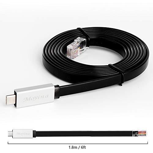 Moyina USB-C Konzol Kábel USB-C-RJ45 Kábel FTDI Chip Alapvető kis kiegészítőről, a Cisco, NETGEAR, Ubiquity, TP-Link Routerek/Kapcsolók