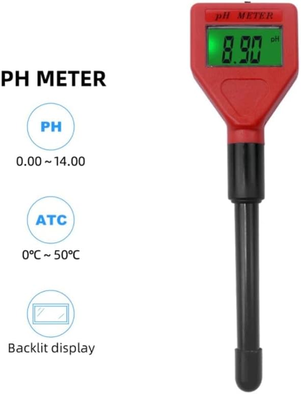 FSYSM PH Mérő Acidimeter Teszter Kísérlet Mérési vízminőség Analyzer a Háttérvilágítás az Akvárium, Medence Víz