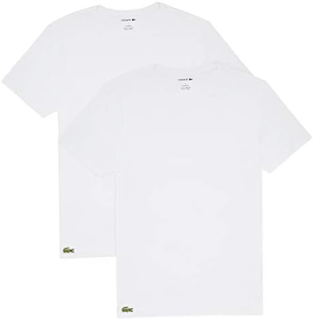 Lacoste Férfi Alkalmi Klasszikus Pamut-Stretch 2 Csomag Sleeve T-Shirt