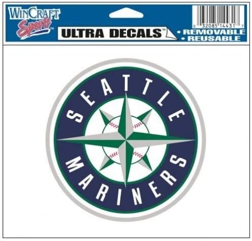 WinCraft MLB Seattle Mariners 14431031 többfunkciós Színes Matrica, 5 x 6